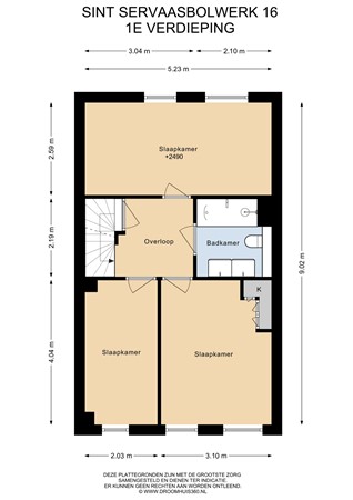 Floorplan - Sint Servaasbolwerk 16, 6211 NB Maastricht